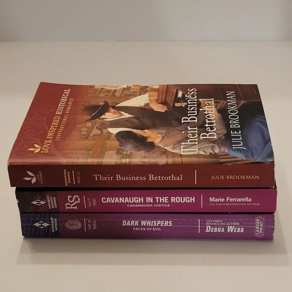 Romantic Suspense and Historical Romance Book Set